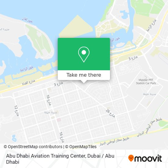 Abu Dhabi Aviation Training Center map