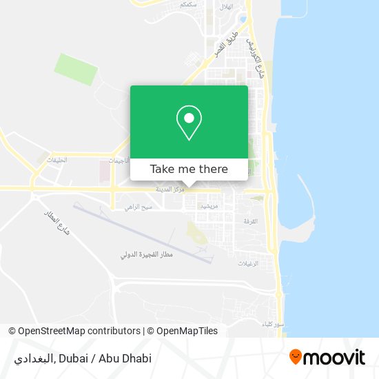 البغدادي map