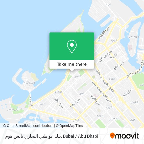 بنك ابو ظبي التجاري نايس هوم map