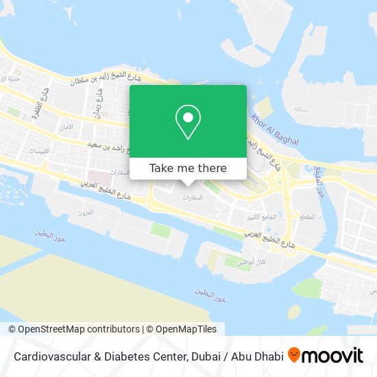 Cardiovascular & Diabetes Center map