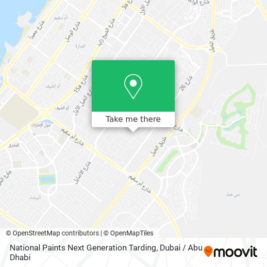 National Paints Next Generation Tarding map