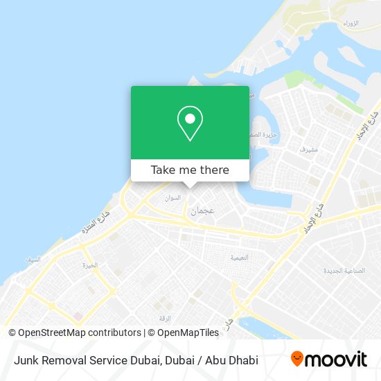 Junk Removal Service Dubai map