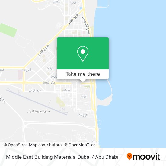 Middle East Building Materials map