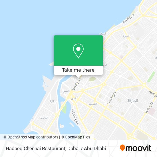 Hadaeq Chennai Restaurant map
