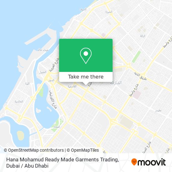 Hana Mohamud Ready Made Garments Trading map