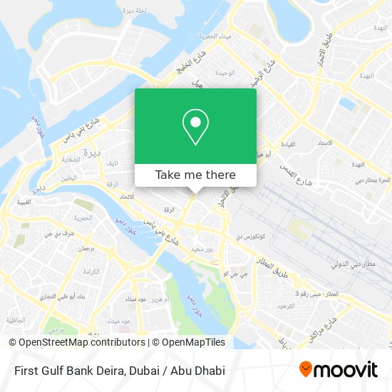 First Gulf Bank Deira map