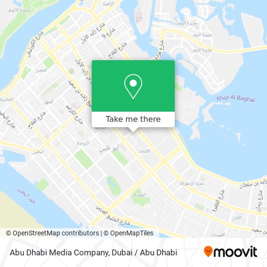 Abu Dhabi Media Company map