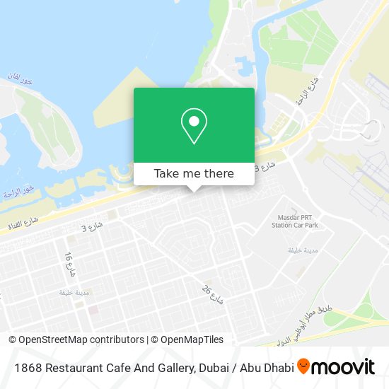 1868 Restaurant Cafe And Gallery map