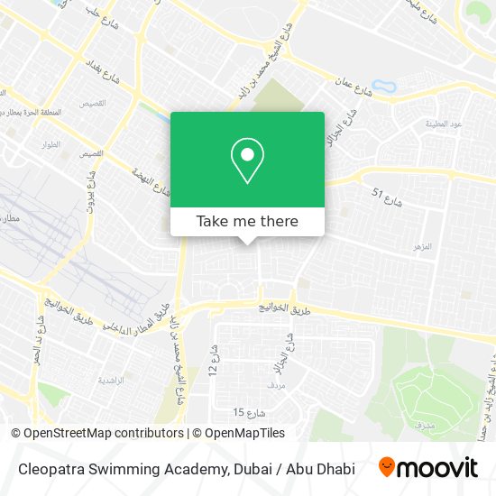 Cleopatra Swimming Academy map