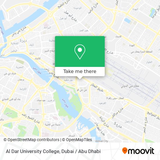 Al Dar University College map
