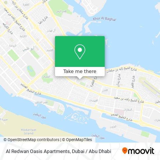 Al Redwan Oasis Apartments map