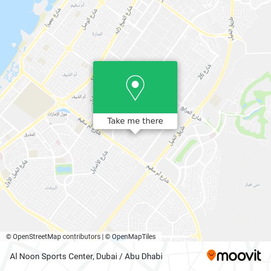 Al Noon Sports Center map