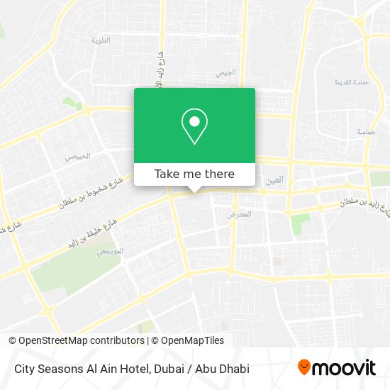 City Seasons Al Ain Hotel map