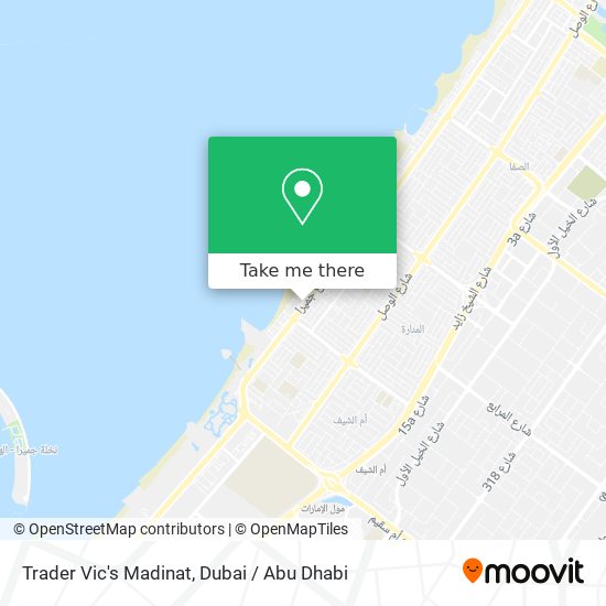 Trader Vic's Madinat map