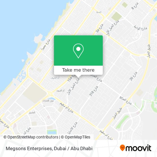 Megsons Enterprises map