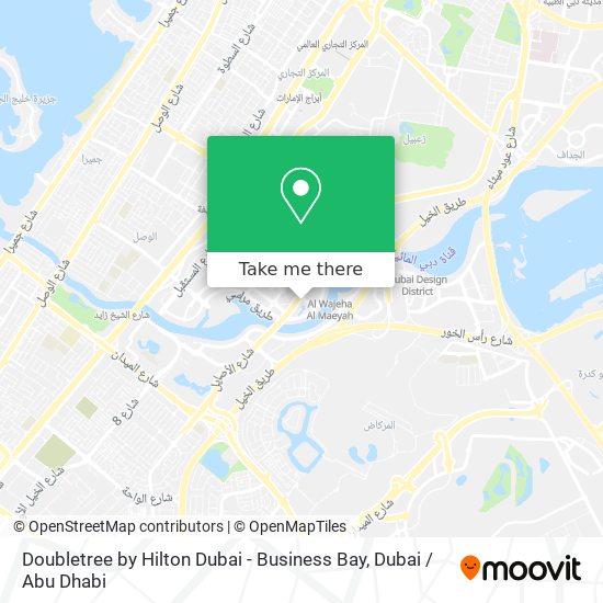 Doubletree by Hilton Dubai - Business Bay map