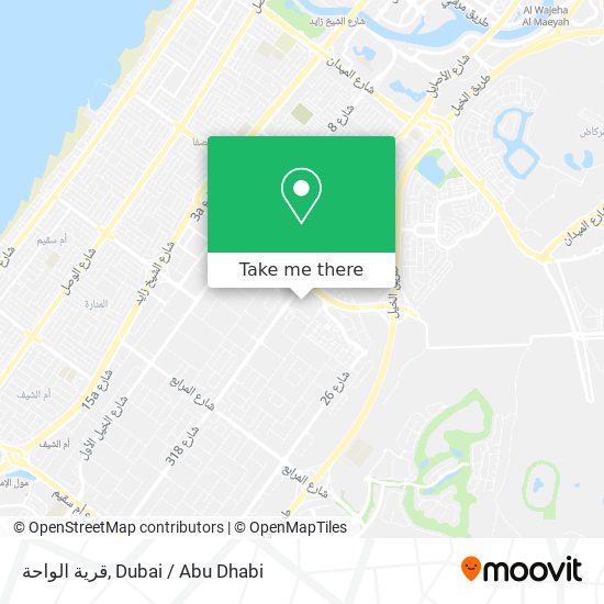 قرية الواحة map