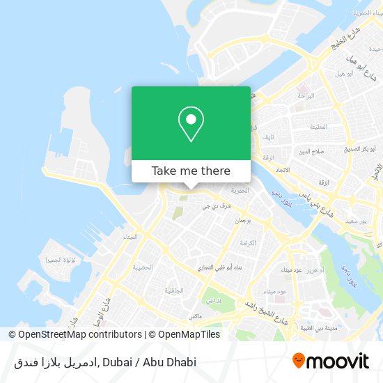 ادمريل بلازا فندق map