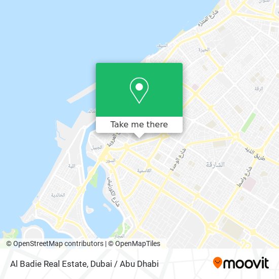 Al Badie Real Estate map