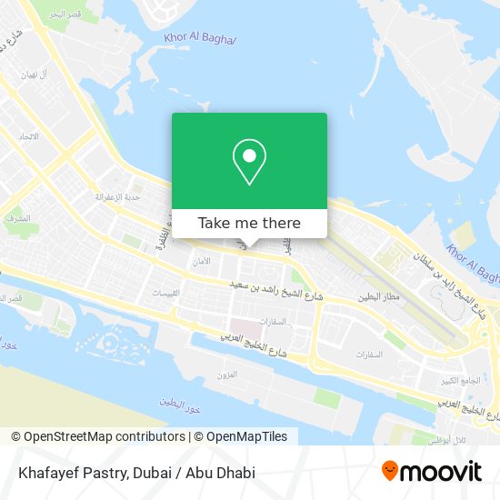 Khafayef Pastry map