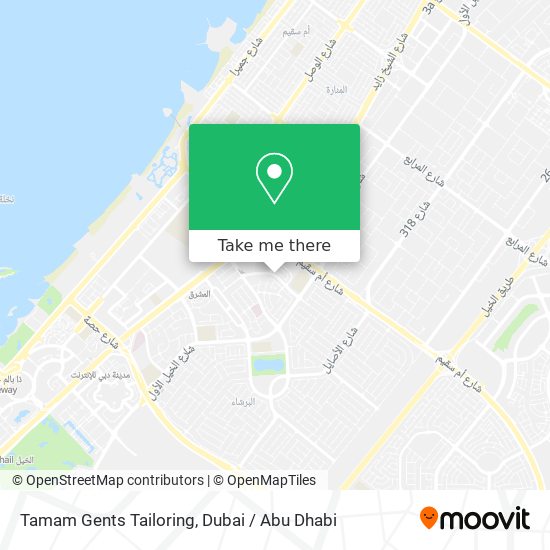 Tamam Gents Tailoring map