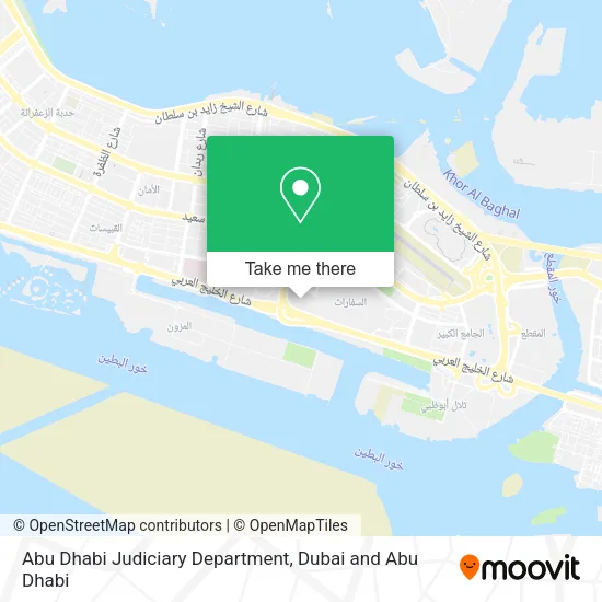 Abu Dhabi Judiciary Department map