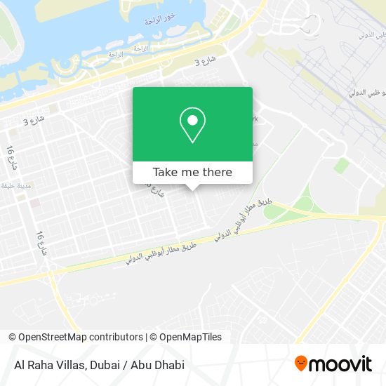 Al Raha Villas map