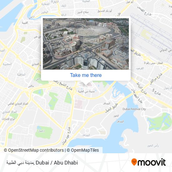 مدينة دبي الطبية map