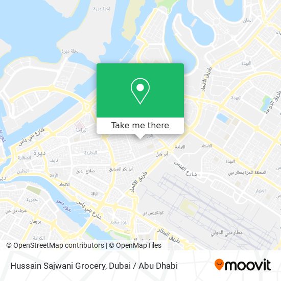 Hussain Sajwani Grocery map