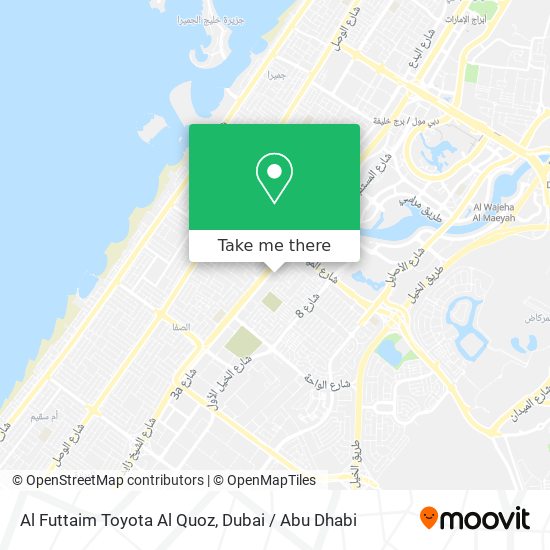 Al Futtaim Toyota Al Quoz map