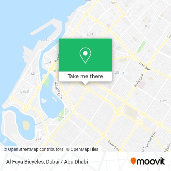 Al Faya Bicycles map