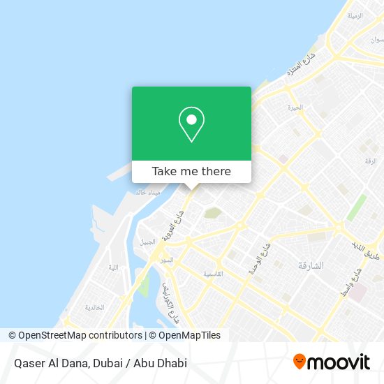 Qaser Al Dana map