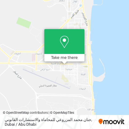حنان محمد المزروعي للمحاماة والاستشارات القانوني map