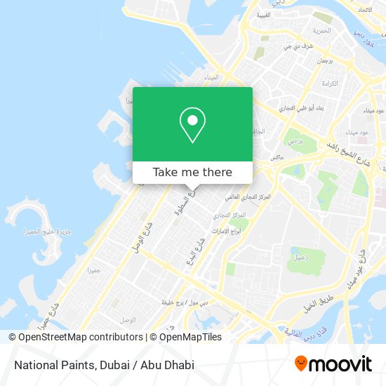 National Paints map