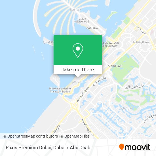 Rixos Premium Dubai map