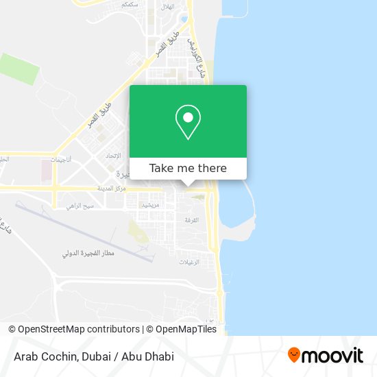 Arab Cochin map