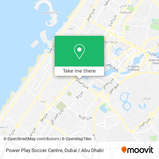 Power Play Soccer Centre map