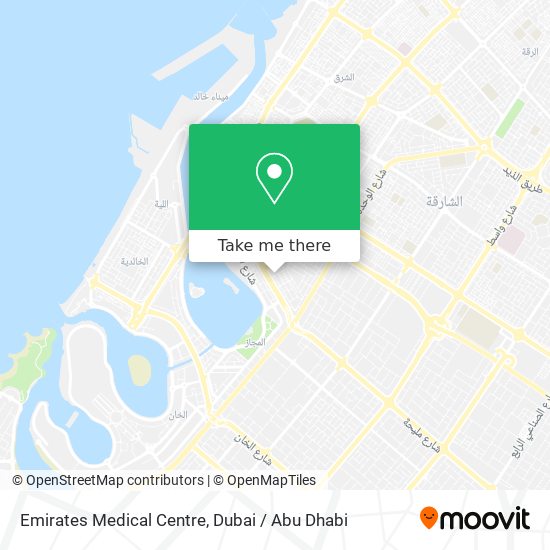 Emirates Medical Centre map
