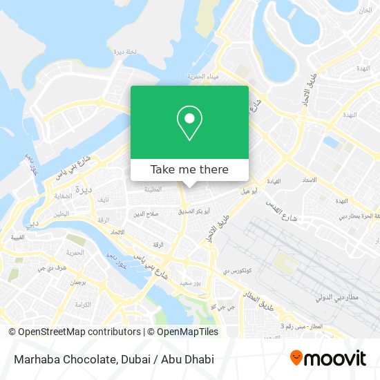 Marhaba Chocolate map