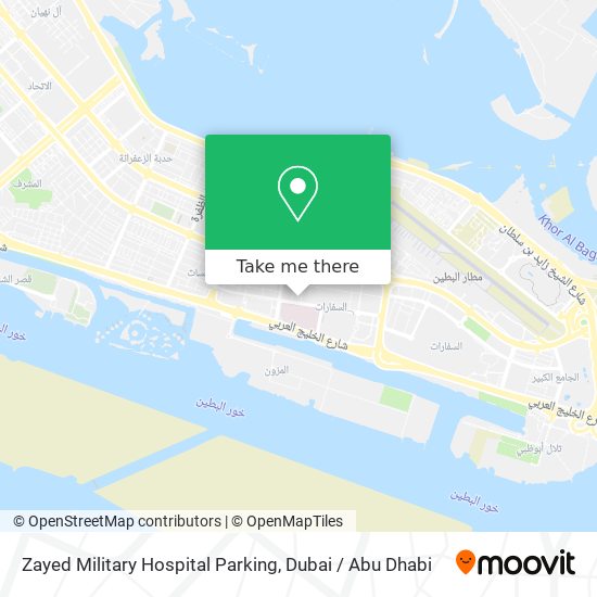 Zayed Military Hospital Parking map