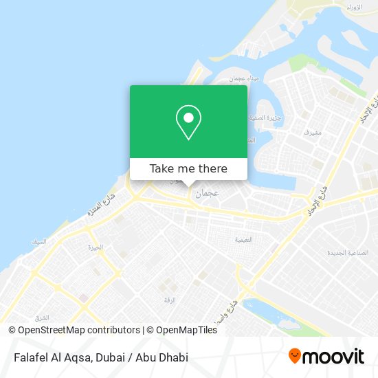 Falafel Al Aqsa map