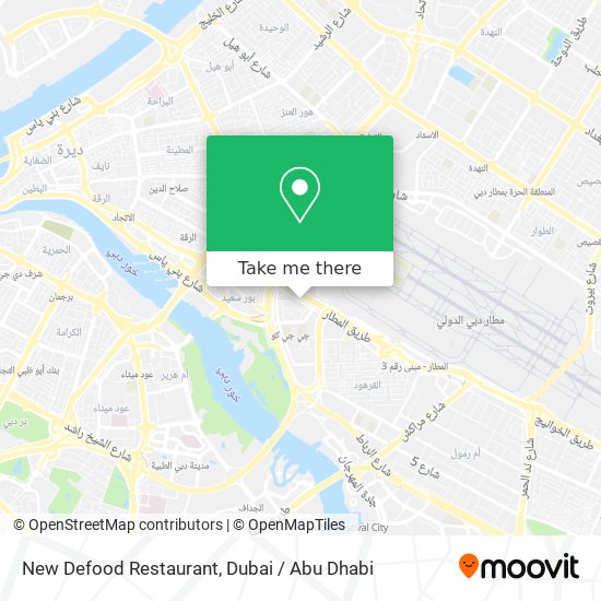 New Defood Restaurant map
