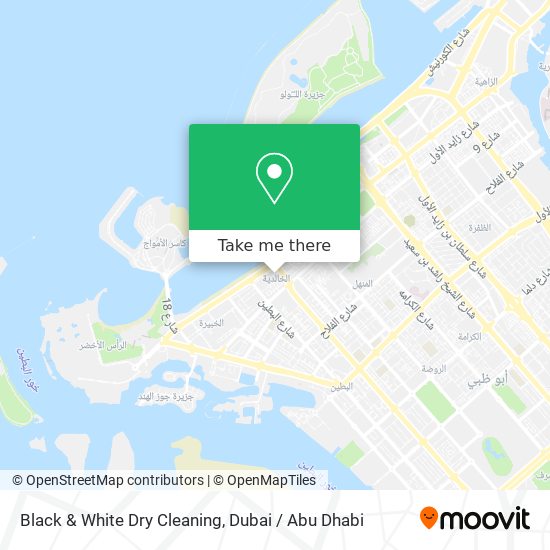 Black & White Dry Cleaning map