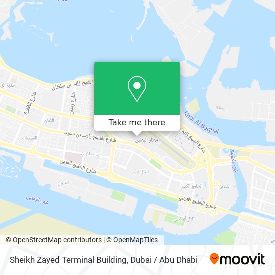 Sheikh Zayed Terminal Building map