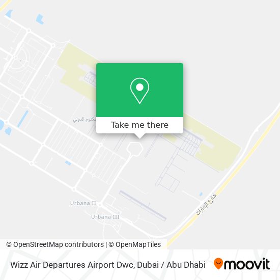 Wizz Air Departures Airport Dwc map