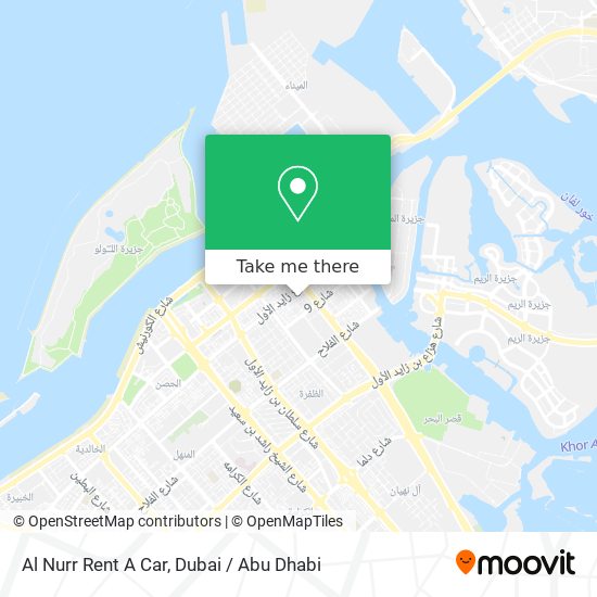 Al Nurr Rent A Car map