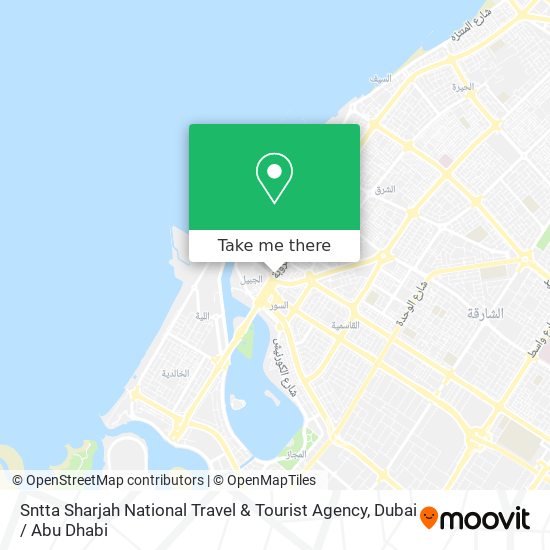 Sntta Sharjah National Travel & Tourist Agency map