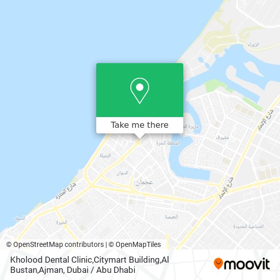 Kholood Dental Clinic,Citymart Building,Al Bustan,Ajman map