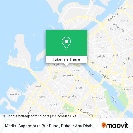 Madhu Suparmarke Bur Dubai map
