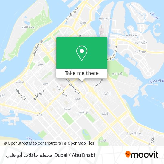 محطة حافلات أبو ظبي map